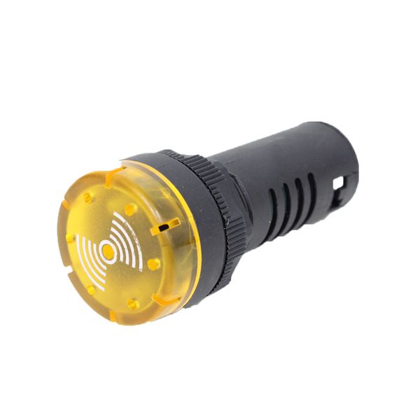 Sinalizadore Sonoro/LED Metaltex Amarelo 24V BZ20-7L-Y