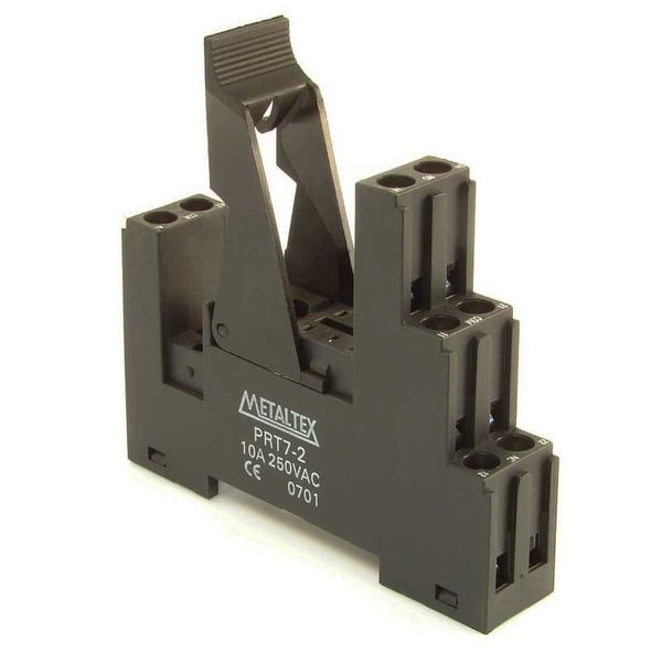 Soquete para Relé Metaltex 25mm DIN PRT7-2A 