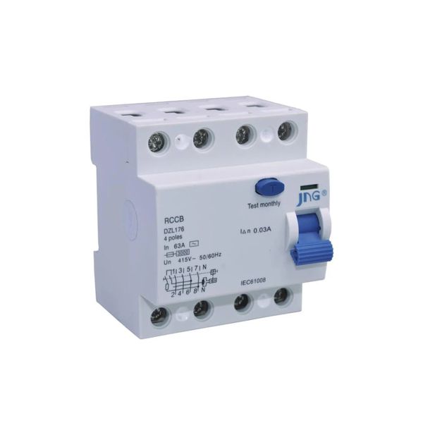 Interruptor Diferencial Residual IDR Tetrapolar 80A 30MA - JNG