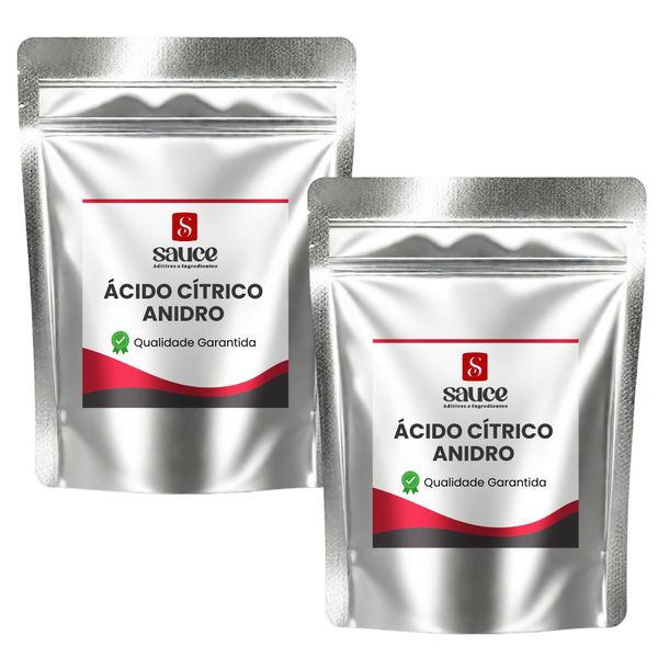 Kit Ácido Cítrico -2 pct - 1 Kg cada