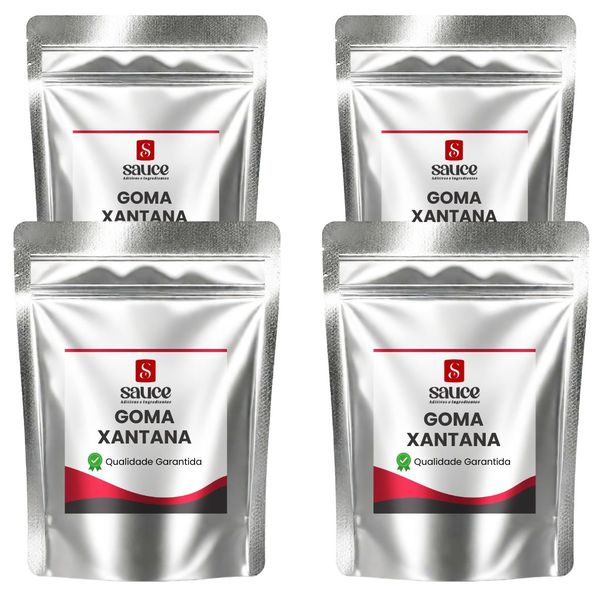 Kit Goma Xantana Mesh 200 - 4 pct - 1 Kg cada