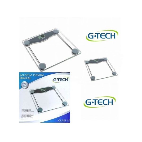 Balança Corporal Digital G-tech Glass 10 - GTECH