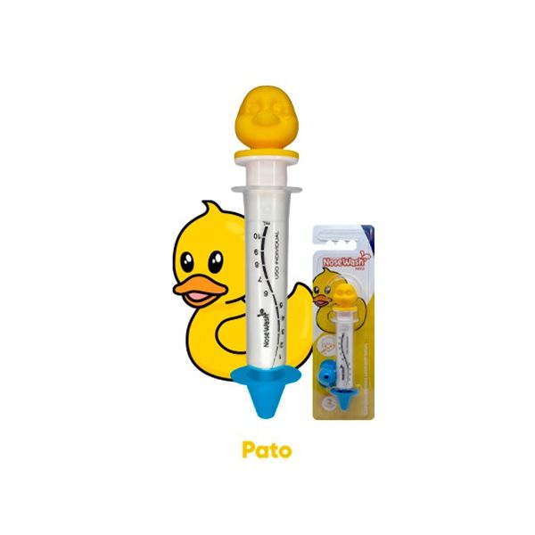 SERINGA PARA LAVAGEM NASAL INFANTIL - NOSEWASH - PATO - AMARELO 