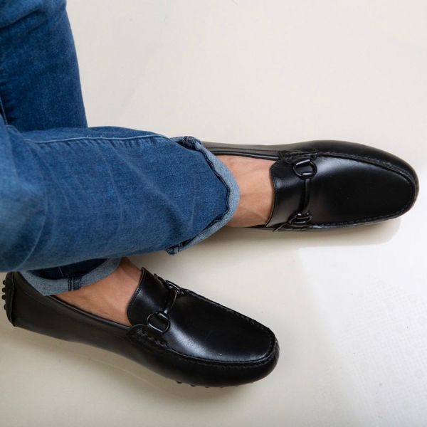 Mocassim Masculino Taurus em Couro Látego Preto Savelli