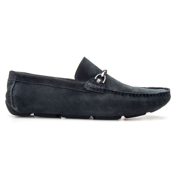 Mocassim Masculino Em Couro Marinho Savelli