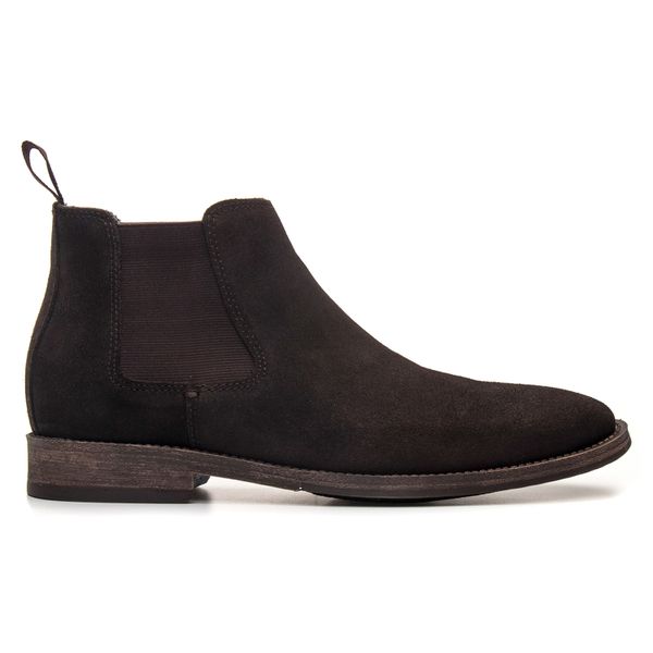 Bota Masculina Chelsea Vulcano em Couro Café Savelli