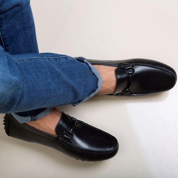 Mocassim Masculino Taurus em Couro Látego Preto Savelli