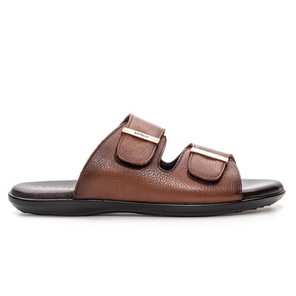 Sandália Masculina em Couro Bronze Savelli 