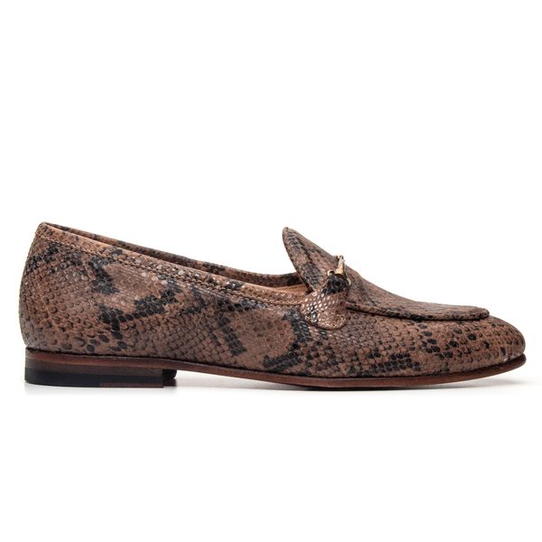 Sapato Feminino Viena Em Couro Jade Cobra Savelli