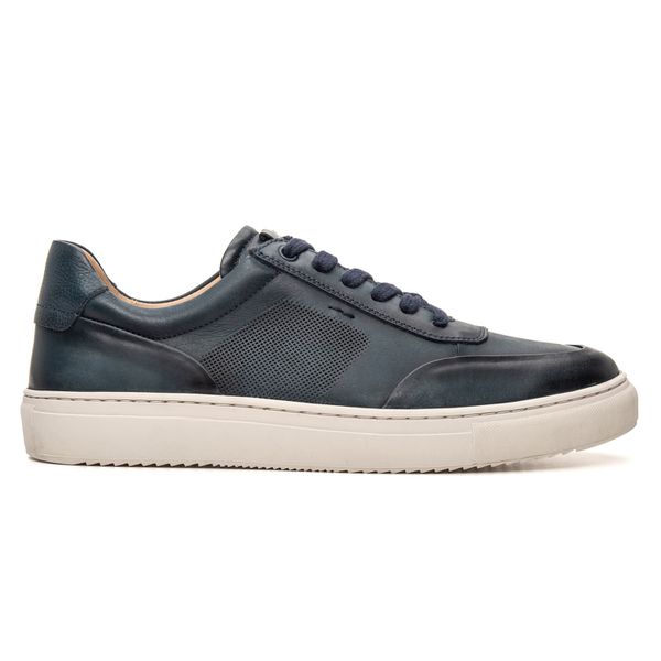 Tênis Sneaker Masculino Florence em Couro Elba Blue Savelli