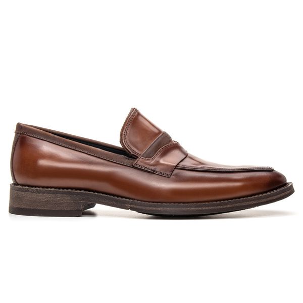 Sapato Social Masculino Vulcano em Couro Whisky Savelli