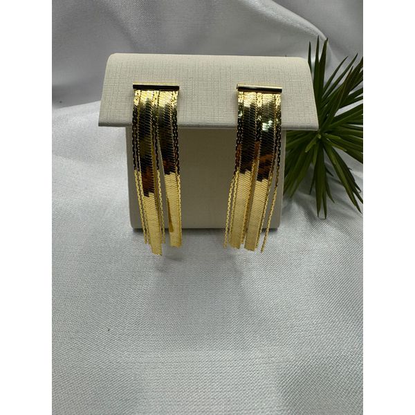 Brinco banhado a ouro 18k