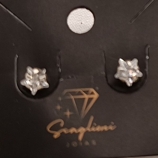 Brinco Ponto Luz Estrela Zircônia Cristal