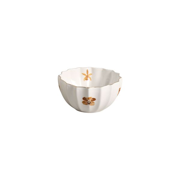 Conjunto 6 Bowls 2 C/ Filete Ouro Folhas a