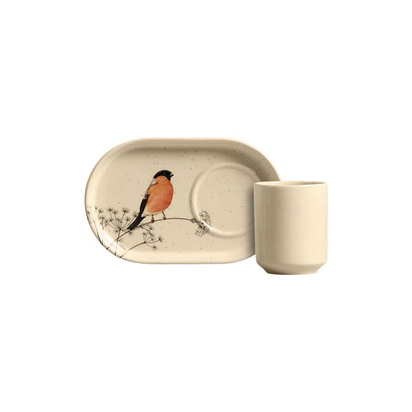 Conjunto 6 Xicaras Cafe C/ 6 Pires Isis