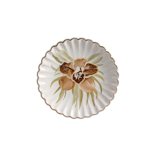 Conjunto 6 Pratos Sobremesa Ø20cm Com Filete Ouro Scalla