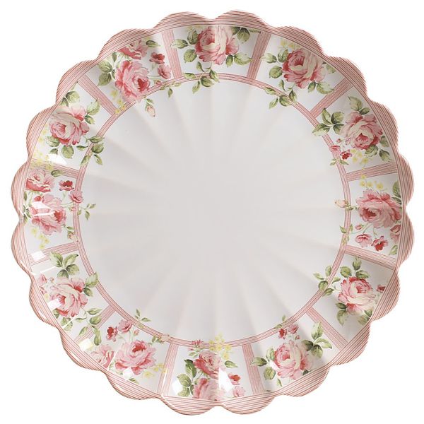 Sousplat Relevo Rosas Vó Dulce Cerâmica Scalla