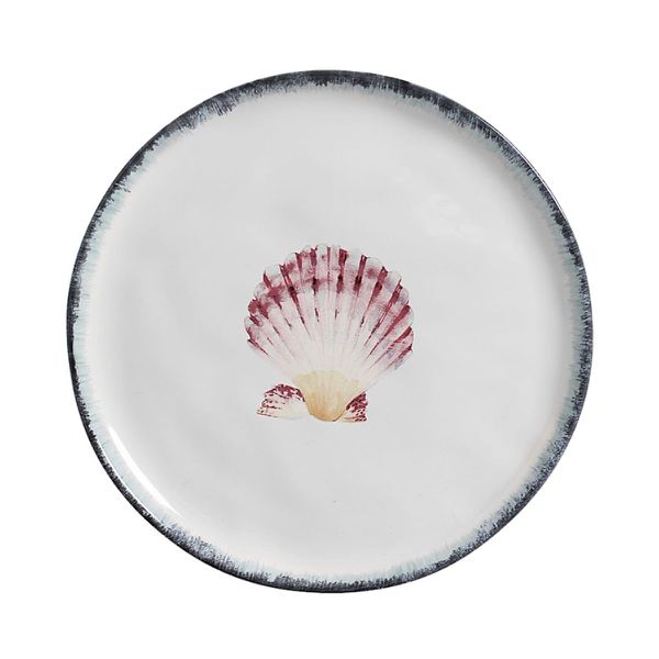 Conjunto 6 Prato Raso Ø27cm Concha Atlântica Scalla