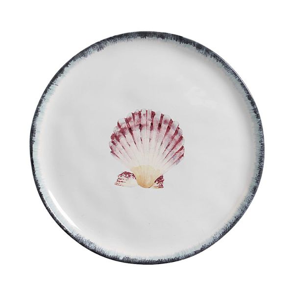 Conjunto 6 Prato Raso Ø27cm Concha Atlântica Scalla
