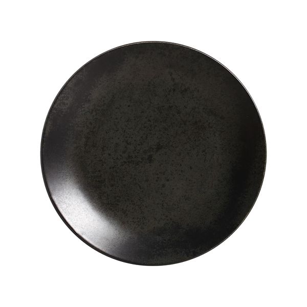 Conjunto 6 Pratos Raso 27cm Stone Black Cerâmica Scalla