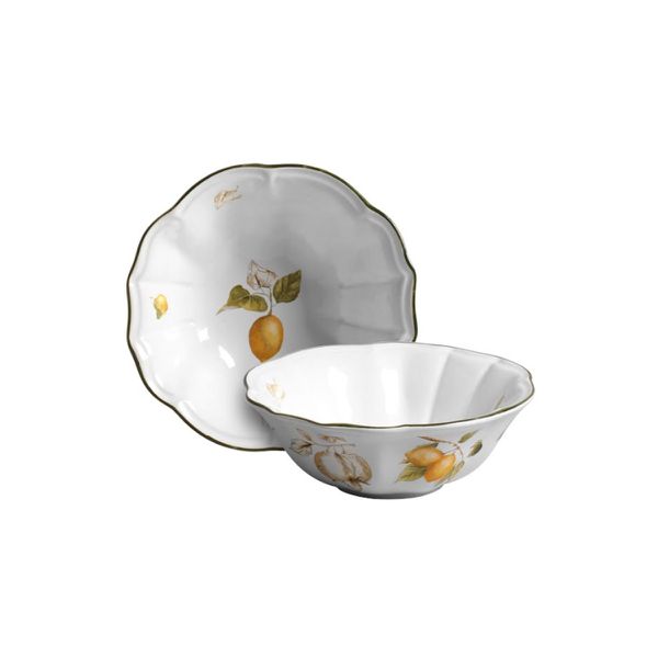 Conjunto 6 Bowls Cereal Branco Toscana Cerâmica Scalla