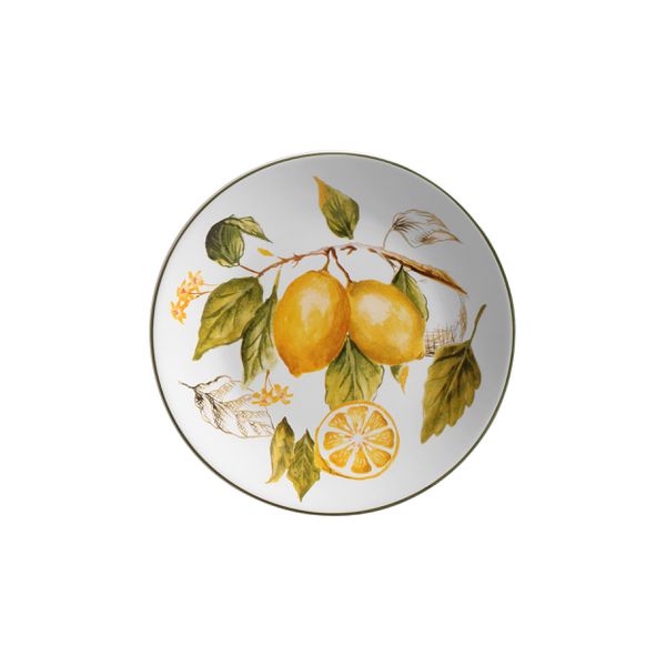 Conjunto 6 Pratos Sobremesa Redondo Branco Toscana