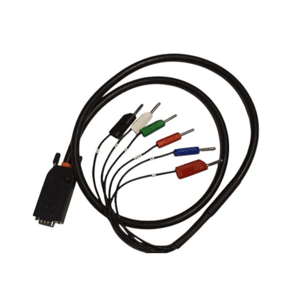 CABO STANDART 1,3M COM 6 CONECTORES BANANA BLINDADO INDIVIDUALMENTE