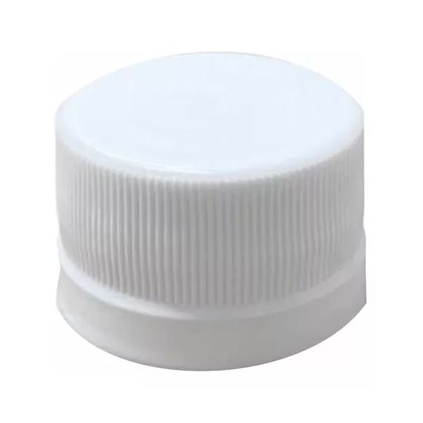 TAMPA PLÁSTICA BRANCA COM LACRE ROSCA 18MM PARA FRASCO DE 10ML E 30ML
