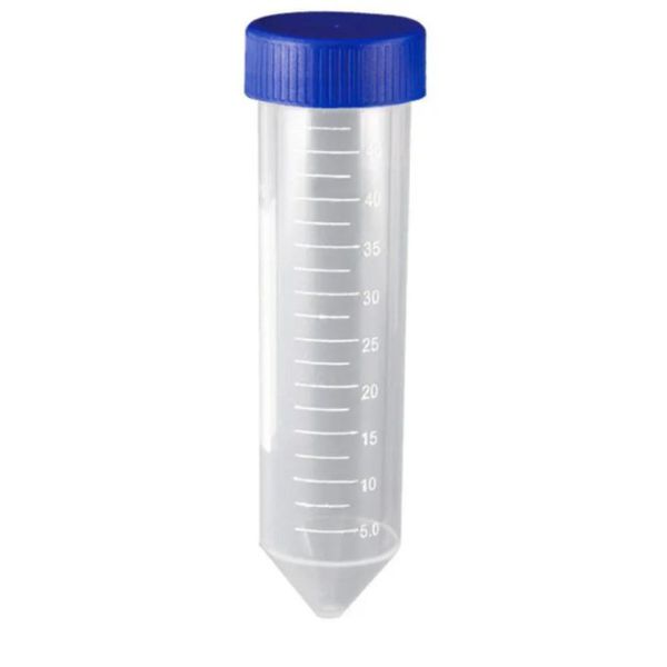 TUBO TIPO FALCON POLIPROPILENO 15ML COM TAMPA ROSCA ESTÉRIL 50UN