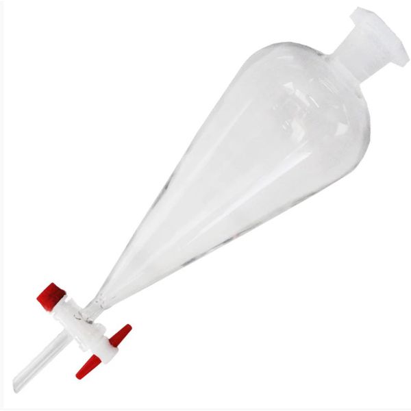 FUNIL SQUIBB VIDRO BOROSSILICATO 250ML TORNEIRA PTFE