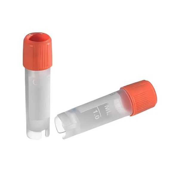TUBO CRIOGÊNICO POLIPROPILENO 2,0ML TAMPA ROSCA EXTERNA ESTÉRIL 50UN