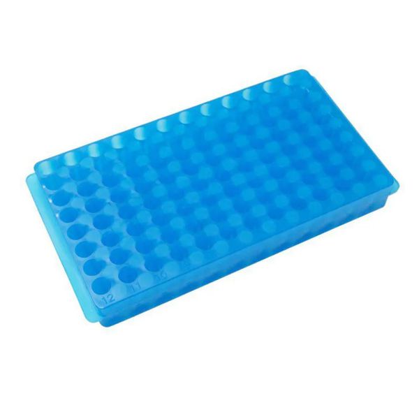 ESTANTE DUPLA FACE PARA 96 MICROTUBOS 0,5/1,5/2,0ML