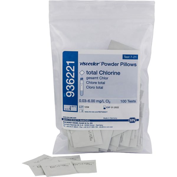 VISOCOLOR POWDER PILLOWS CLORO TOTAL 0,03-6,00MG/L P/1000 - REF.936221