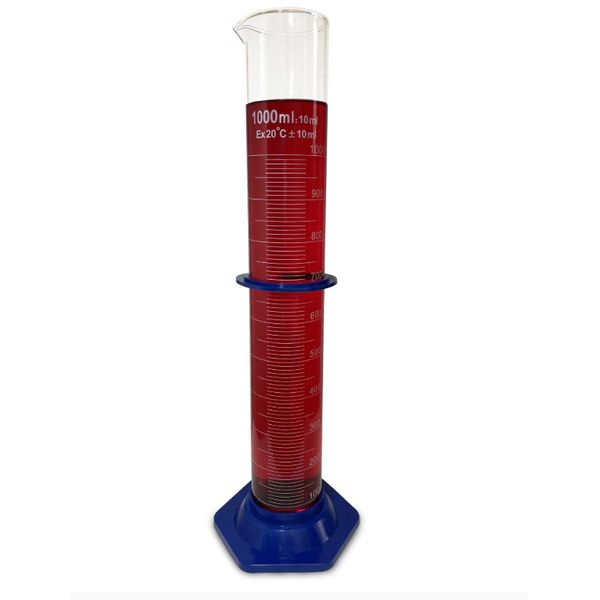 PROVETA GRADUADA VIDRO BASE POLIPROPILENO 1L
