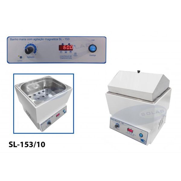 BANHO COM AGITAÇÃO MAGNÉTICA 10L 300X240X140MM 110V