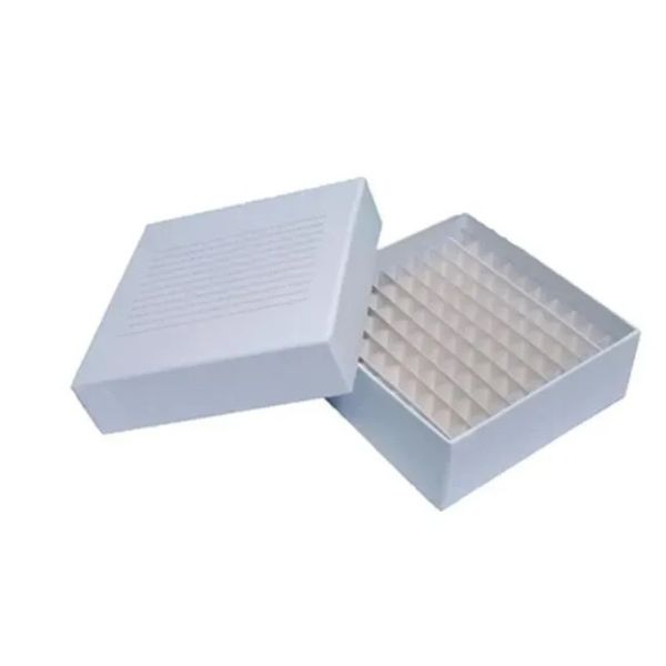 CAIXA FIBRA DE PAPELÃO 100 FUROS PARA TUBOS 1,5-2,0ML