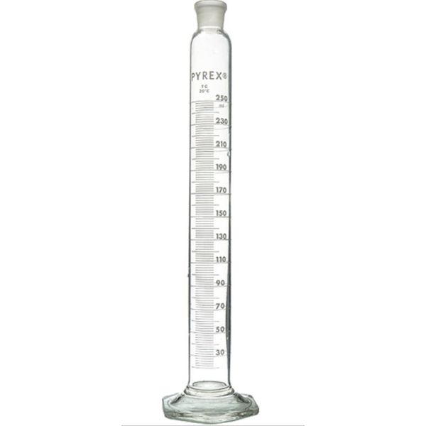 PROVETA GRADUADA BASE VIDRO 250ML