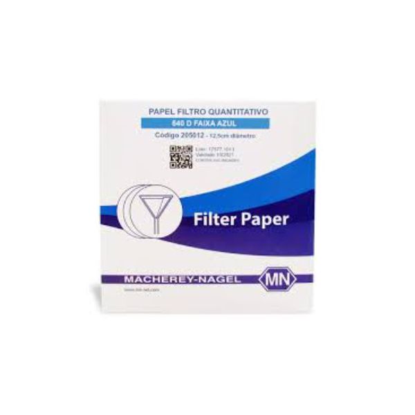 PAPEL FILTRO QUANTITATIVO MN 640 D(FAIXA AZUL)150MM C/100FL