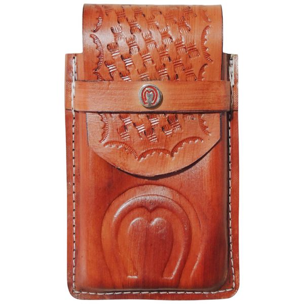 CAPA DE COURO P/CELULAR APLIQUE HD HAVANA