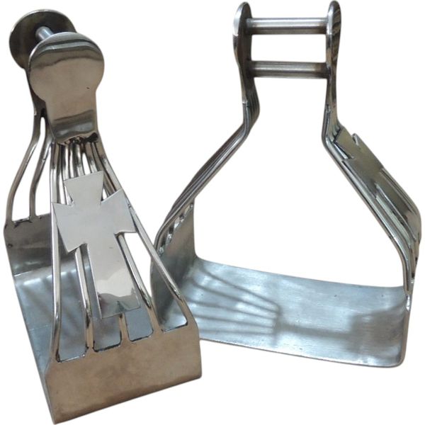 ESTRIBO CRUZ LUXO INOX
