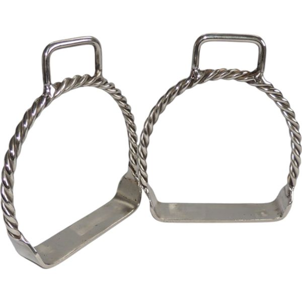 ESTRIBO TORCIDO C/ PEGADOR INOX