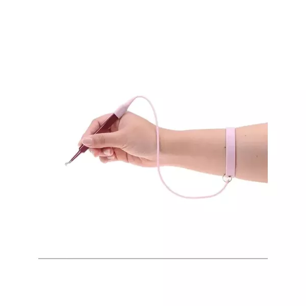 Pulseira Silicone para Pinça Rosa