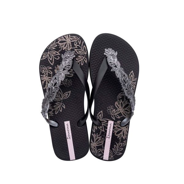 Chinelo Dedo Feminino Ipanema Di Fiori 26765 Preto