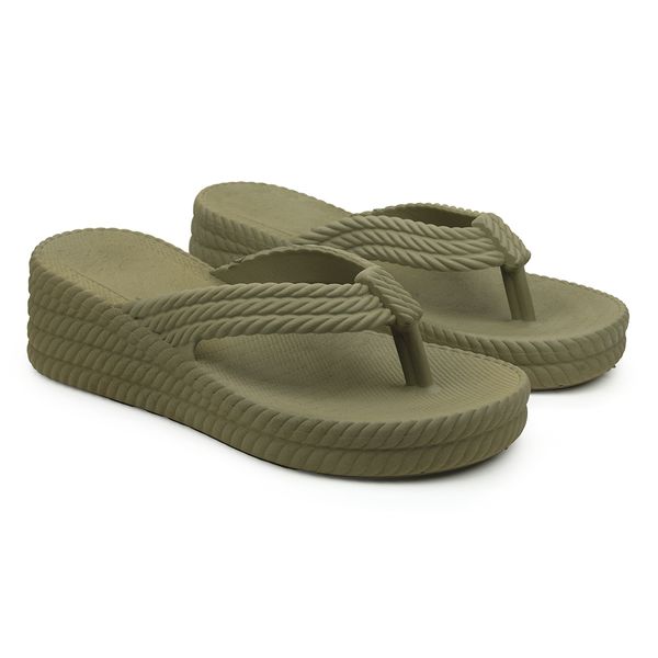 Tamanco Feminino Leve e Confortável Verde Militar