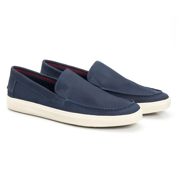 SAPATO MOCASSIM MASCULINO CASUAL EM COURO AZUL - 0... - SERGIO`S