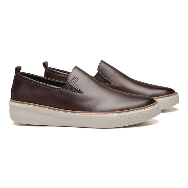 MOCASSIM MASCULINO CASUAL EM COURO MARROM - 0129 2... - SERGIO`S