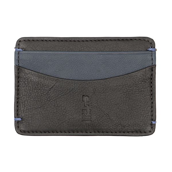Carteira Masculina Em Couro Preto E Marinho - 0365... - SERGIO`S