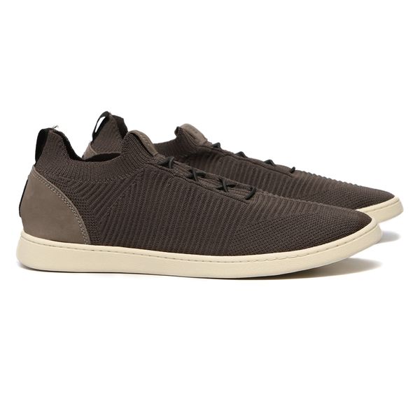 Tênis Masculino Casual Em Tecido Knit Cinza - 0049... - SERGIO`S