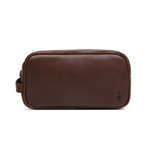 Necessaire Masculina Em Couro Conhaque - 0039 NC10 - SERGIO`S