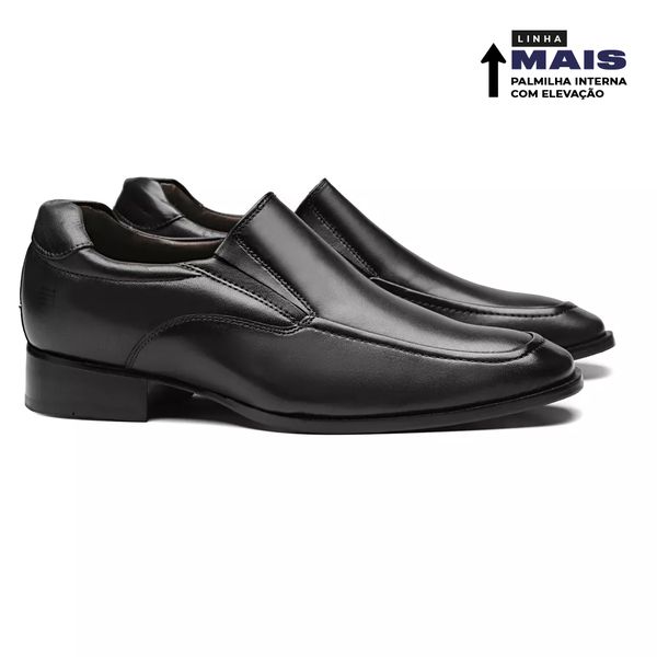 SAPATO MOCASSIM MASCULINO SOCIAL EM COURO PRETO - ... - SERGIO`S